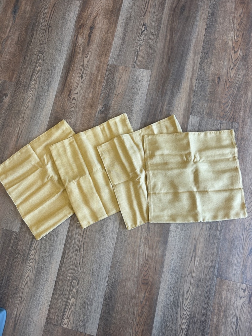 Gold Accent Pillow Covers - Set of 4